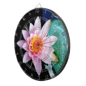 Blume der Lilie (Pink und Orange) Dartscheibe (Vorderseite rechts)