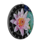 Blume der Lilie (Pink und Orange) Dartscheibe (Vorderseite Links)