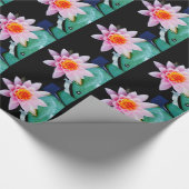 Blume der Lilie (Pink und Orange) Geschenkpapier (Ecke)