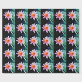 Blume der Lilie (Pink und Orange) Geschenkpapier (Flach)