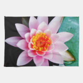 Blume der Lilie (Pink und Orange) Handtuch (Horizontal)