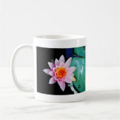 Blume der Lilie (Pink und Orange) Kaffeetasse (Links)