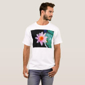 Blume der Lilie (Pink und Orange) T-Shirt (Vorne ganz)
