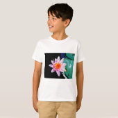 Blume der Lilie (Pink und Orange) T-Shirt (Vorne ganz)