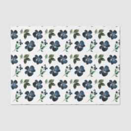 Blume der Marine mit grünen Blätter Seidenpapier