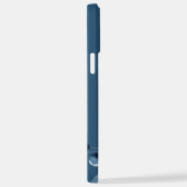 Blume der Marine | Personalisierter Name iPhone Hülle (Rechte Seite)