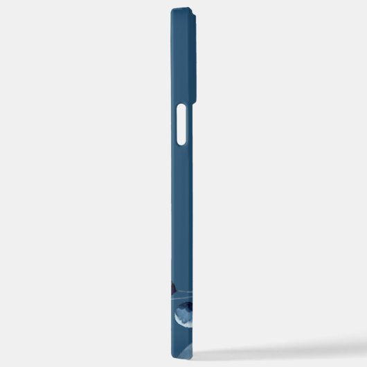 Blume der Marine | Personalisierter Name iPhone Hülle (Rechte Seite)