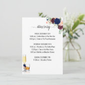 Blume der Marine und Bourbon Begleitkarte (Stehend Vorderseite)