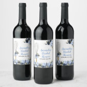 Blume der Marine werden bald weggepeitscht Weinetikett (Flaschen)