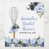 Blume der Marine werden bald weggepeitscht Weinetikett (Einzelnes Label)