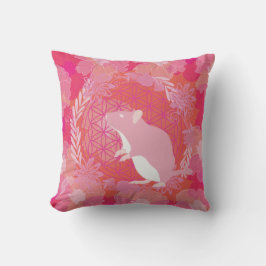 Blume der Maus Kissen