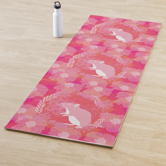Blume der Maus Yogamatte (Beispiel)