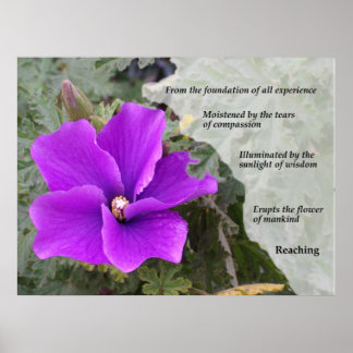 Blume der Menschheit Poster