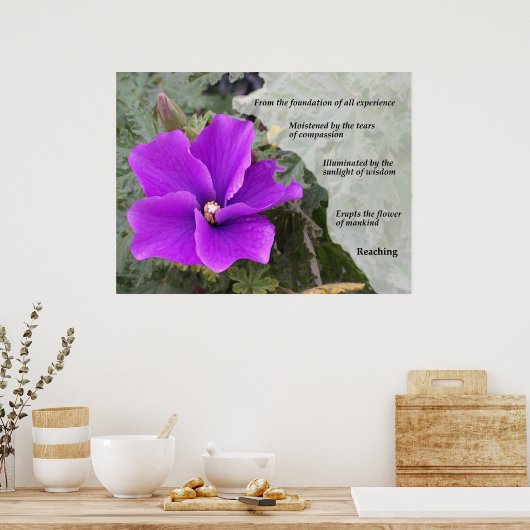 Blume der Menschheit Poster (Küche)