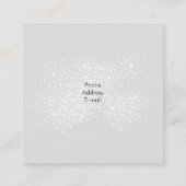 Blume der Mini-Visitenkarte Quadratische Visitenkarte (Rückseite)