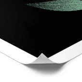 Blume der Minimalistischen rote Rose Poster (Ecke)