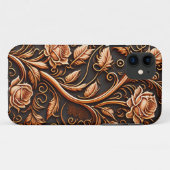 Blume der mittelalterlichen Rose Case-Mate iPhone Hülle (Rückseite (Horizontal))