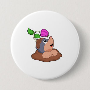 Blume der Mole Earth Button