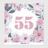 Blume der Müllhütte in Pastellfarben Aufkleber (Blatt)