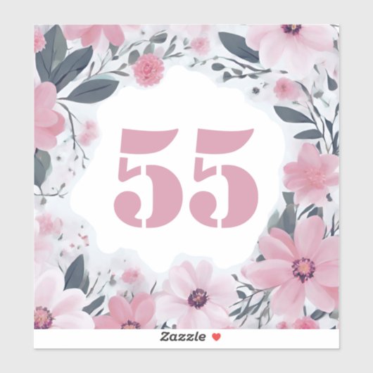 Blume der Müllhütte in Pastellfarben Aufkleber (Blatt)