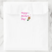 Blume der Mütter Runder Aufkleber (Tasche)