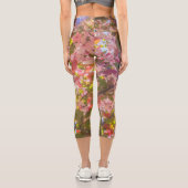 Blume der Natur blühen Sonnenlicht Capri Leggings (Rückseite)