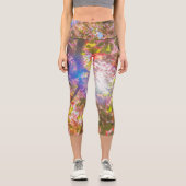 Blume der Natur blühen Sonnenlicht Capri Leggings (Vorderseite)