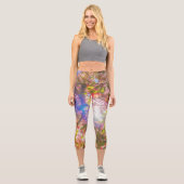 Blume der Natur blühen Sonnenlicht Capri Leggings (Vorderseite)
