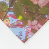 Blume der Natur blühen Sonnenlicht Fleecedecke (Ecke)