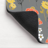 Blume der orangen und gelben Doodle Mousepad (Ecke)