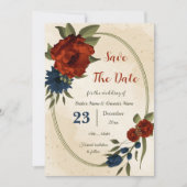 Blume der Orangennacht botanisch Save The Date (Vorderseite)