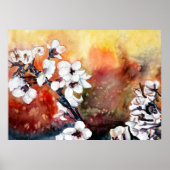 Blume der orientalischen Kirsche Poster (Vorne)