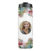 Blume der personalisierten MAMA MuttertagsFoto Thermosbecher (Vorderseite)