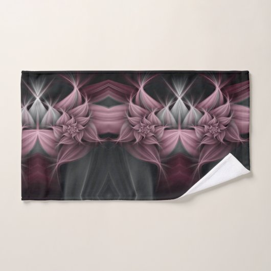 Blume der phantastischen Rose Fraktal Badhandtuch Set (Handtuch)