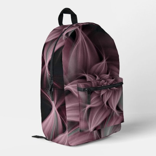 Blume der phantastischen Rose Fraktal Bedruckter Rucksack (Rückseitige Ecke links)