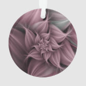 Blume der phantastischen Rose Fraktal Ornament (Rückseite)