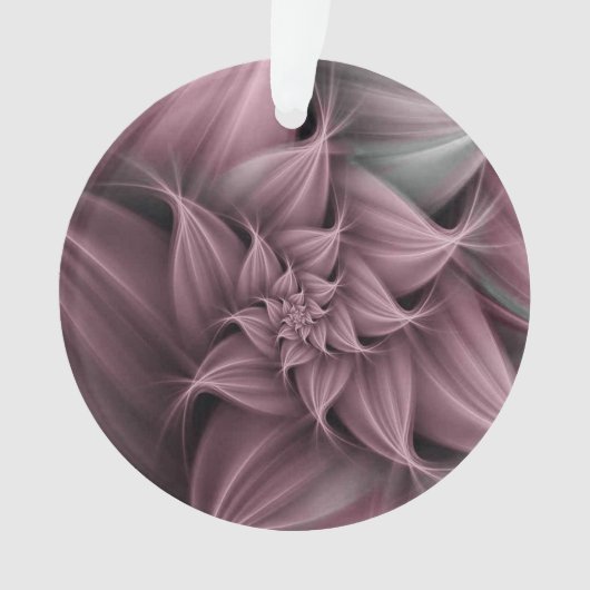 Blume der phantastischen Rose Fraktal Ornament (Vorderseite)