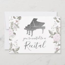 Blume der Pianobasis Einladung