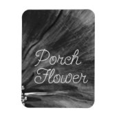 Blume der Porsche / Schwarz und Weiß / Flexibles F Magnet (Vertikal)