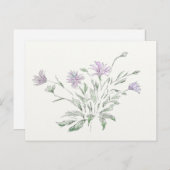 Blume der Postcard Postkarte (Vorne/Hinten)