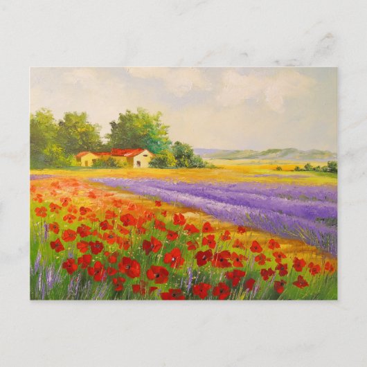 Blume der Provence Postkarte (Vorderseite)
