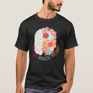 Blume der psychischen Gesundheit Hirn Selbstmordge T-Shirt