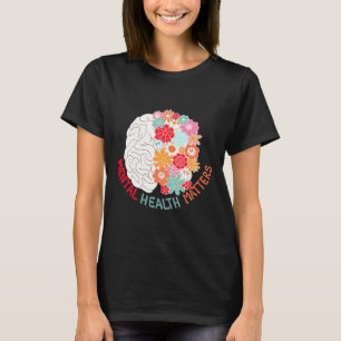 Blume der psychischen Gesundheit Hirn Selbstmordge T-Shirt
