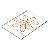 Blume der psychischen Gesundheit Notizblock (Linke Seite)