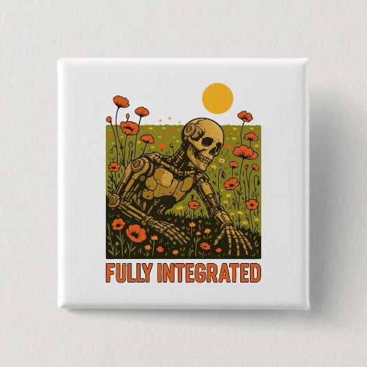 Blume der Robot Nature Blossom Field Button (Vorderseite)