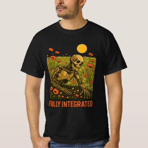 Blume der Robot Nature Blossom Field T-Shirt