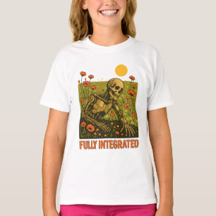 Blume der Robot Nature Blossom Field T-Shirt