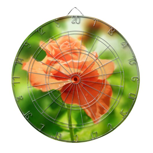 Blume der romantischen Rose Dartscheibe (vorne)