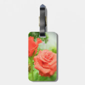 Blume der romantischen Rose Gepäckanhänger (Rückseite vertikal)