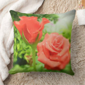 Blume der romantischen Rose Kissen (Decke)